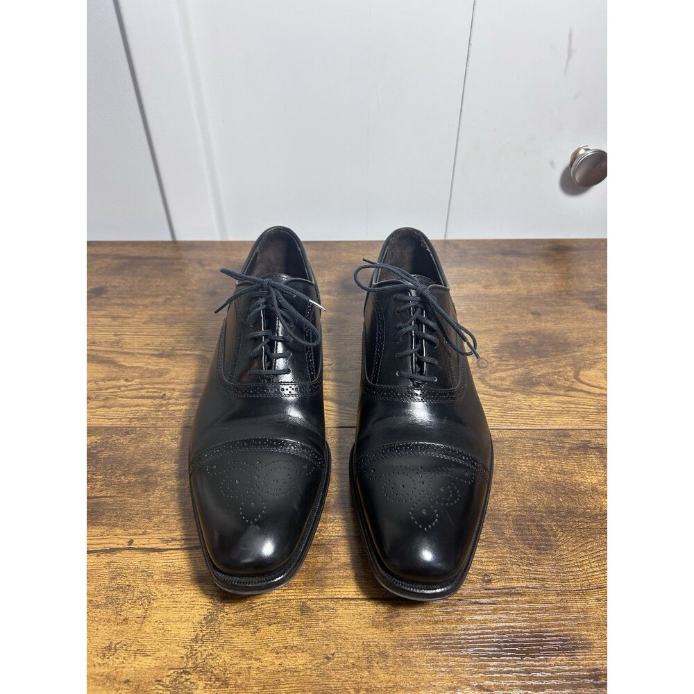 To Boot New York Adam Derrick Black Leather Oxfords Men's Shoes Sz 8.5 Italian - Picture 2 of 10